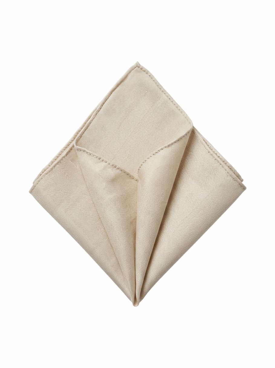 Silk-Linen Hand-Rolled Pocket Square