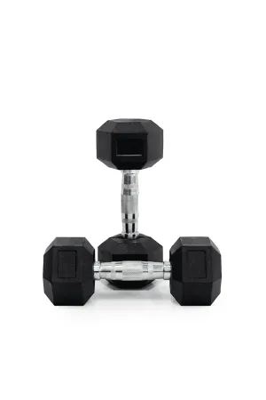 2kg Body Iron Commercial Rubber Hex Dumbbell Pair