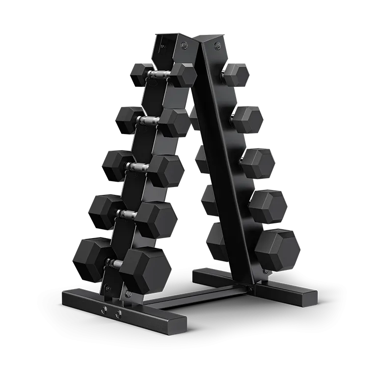 5-Tier A-Frame Dumbbell Rack: Stand Only