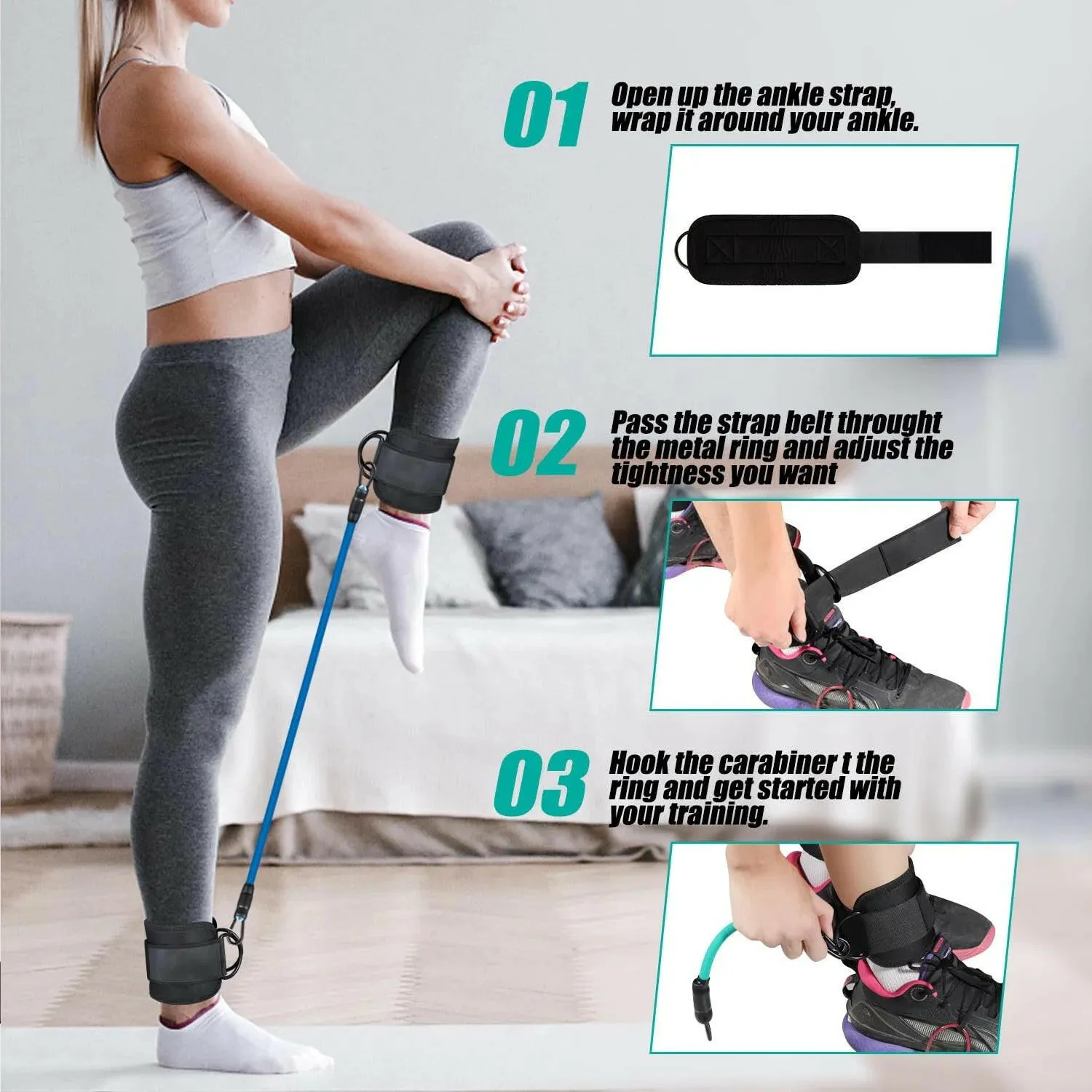 Ankle Tube Adjustable Resistance Band