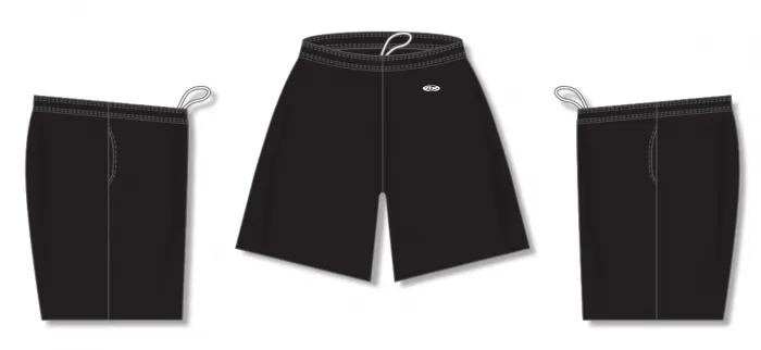 Athletic Knit (AK) VS1700M-001 Mens Black Volleyball Shorts