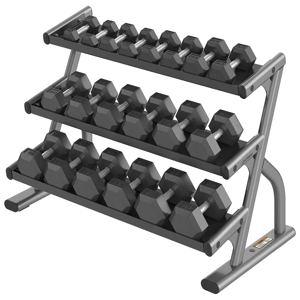 Axiom Series 3-Tier Hex Dumbbell Rack (5-50)