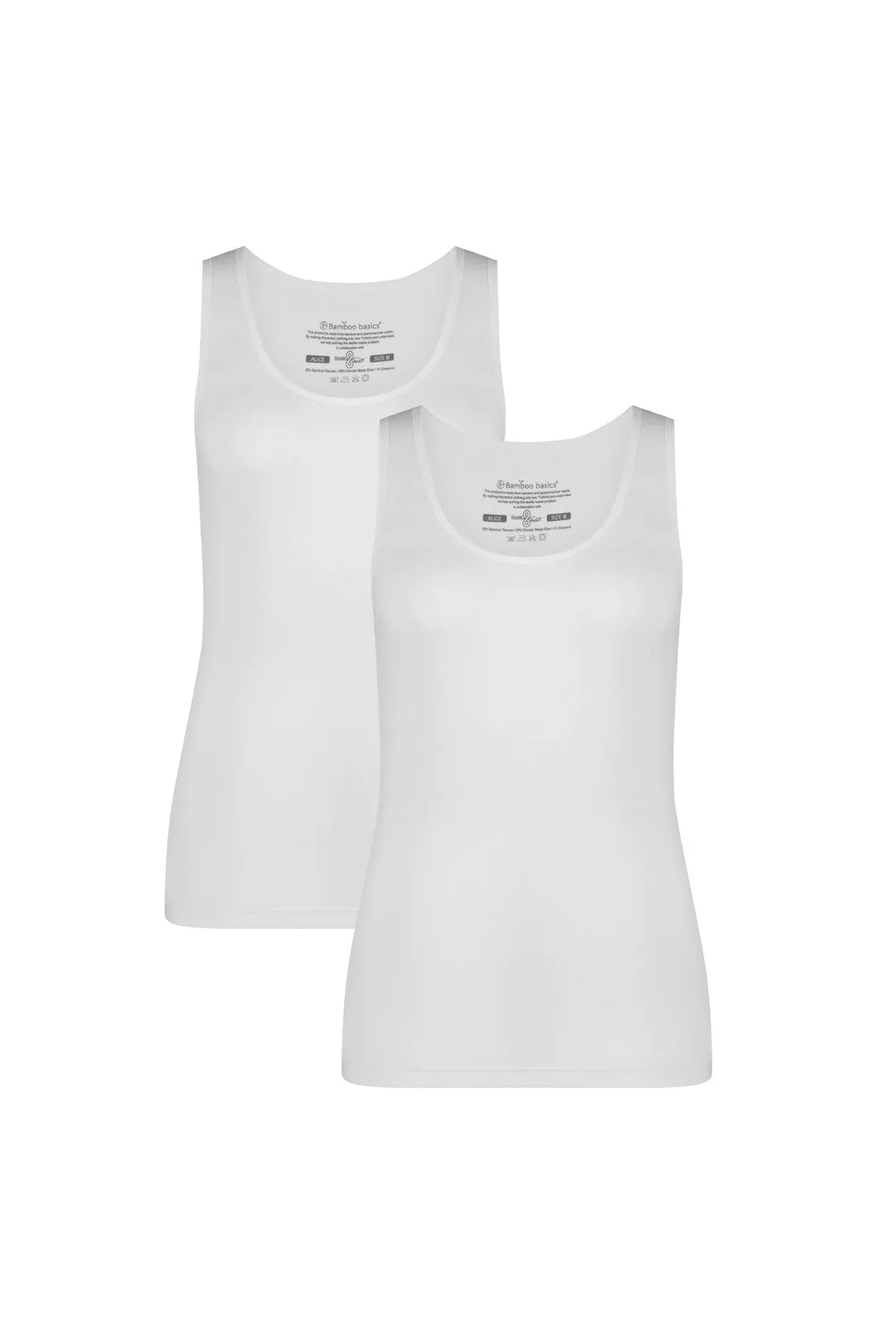 Bamboo Basics Ladies BB Alice Knitted Singlet 2-pack (Refibra)