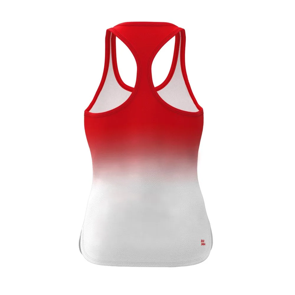 Bidi Badu Crew Gradiant Junior Tank (Girl's) - Red/White