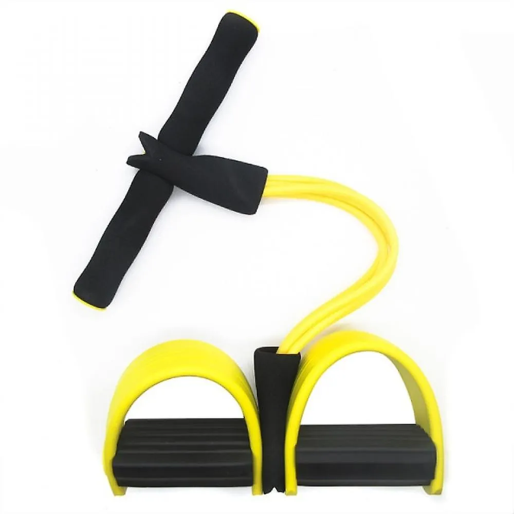 black yellow 4 Resistance Bands Fitness Elastic Pull Ropes Exerciser Rower Belly Home Gym Sport Elastic Bands For Workout Fitness Equipment