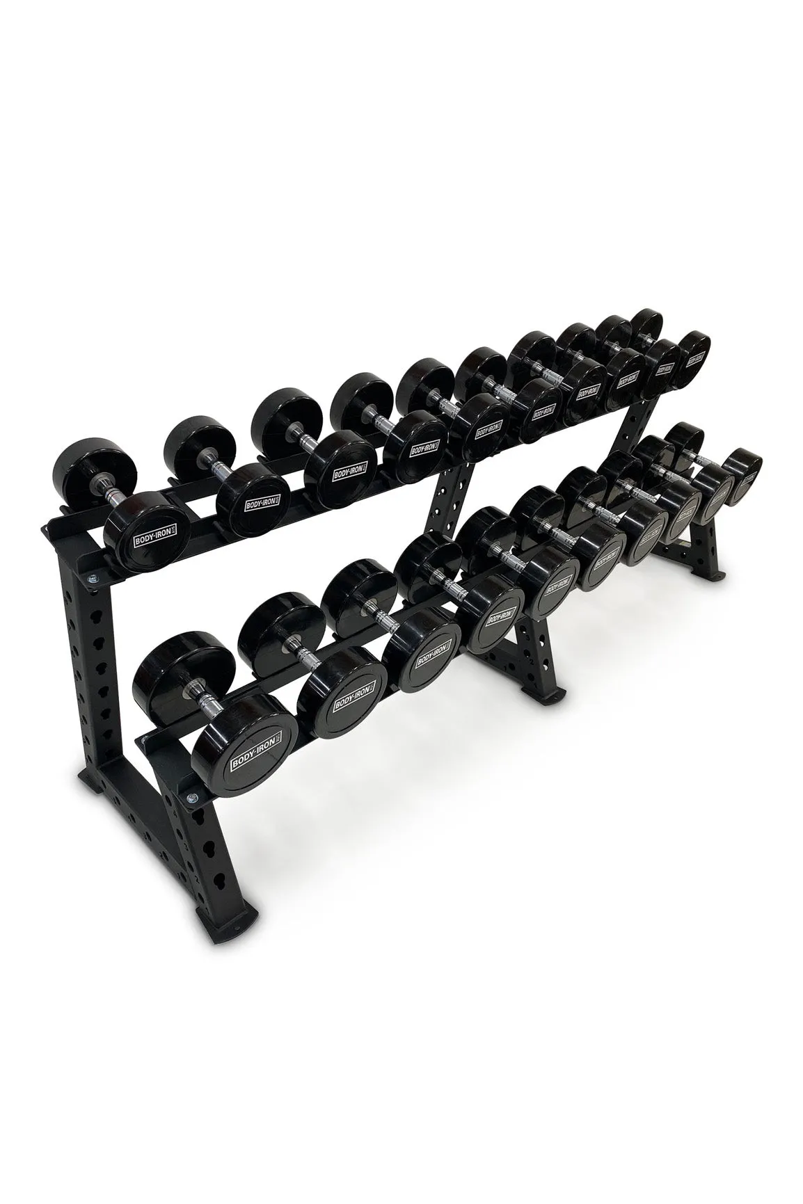 Body Iron 275kg Commercial Club CPU Dumbbell Set with Optional Rack