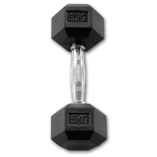 Body-Solid Rubber Coated Hex Dumbbell