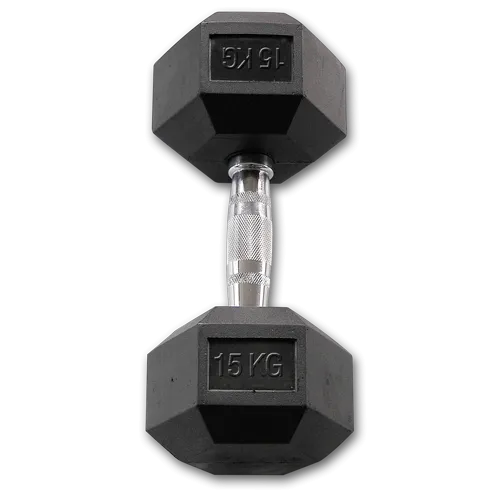 Body-Solid Rubber Coated Hex Dumbbell