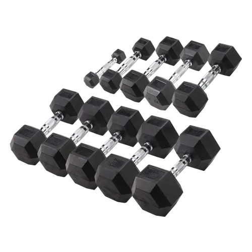 Body-Solid Rubber Coated Hex Dumbbell