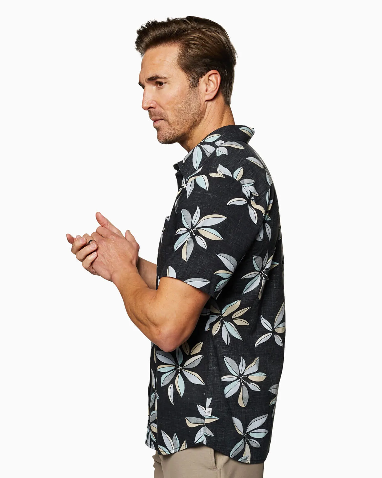 Coastline Woven | Black Floral