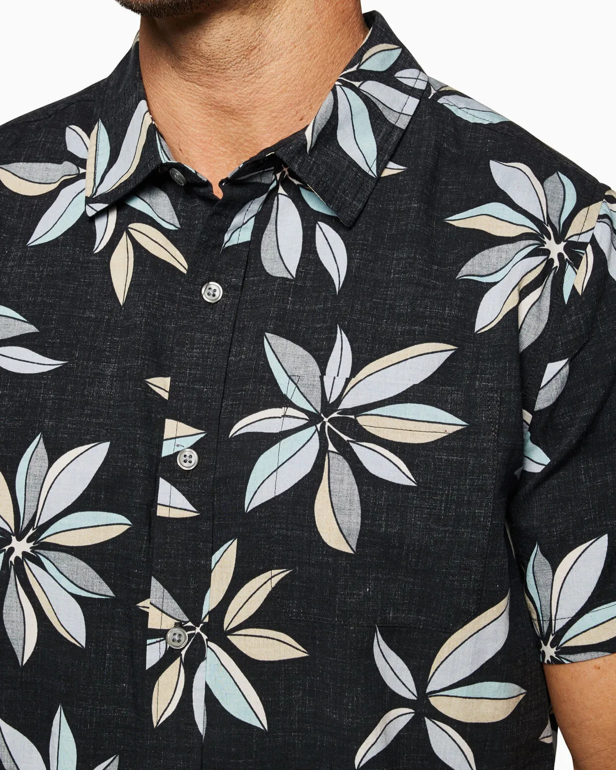 Coastline Woven | Black Floral