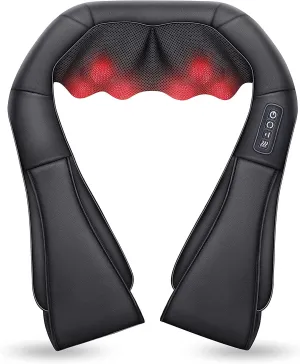 Comfier Shiatsu Neck and Shoulder Back Massager,Massage Pillow with Heat,Best Gift for Men/Women/Mom/Dad - 6302