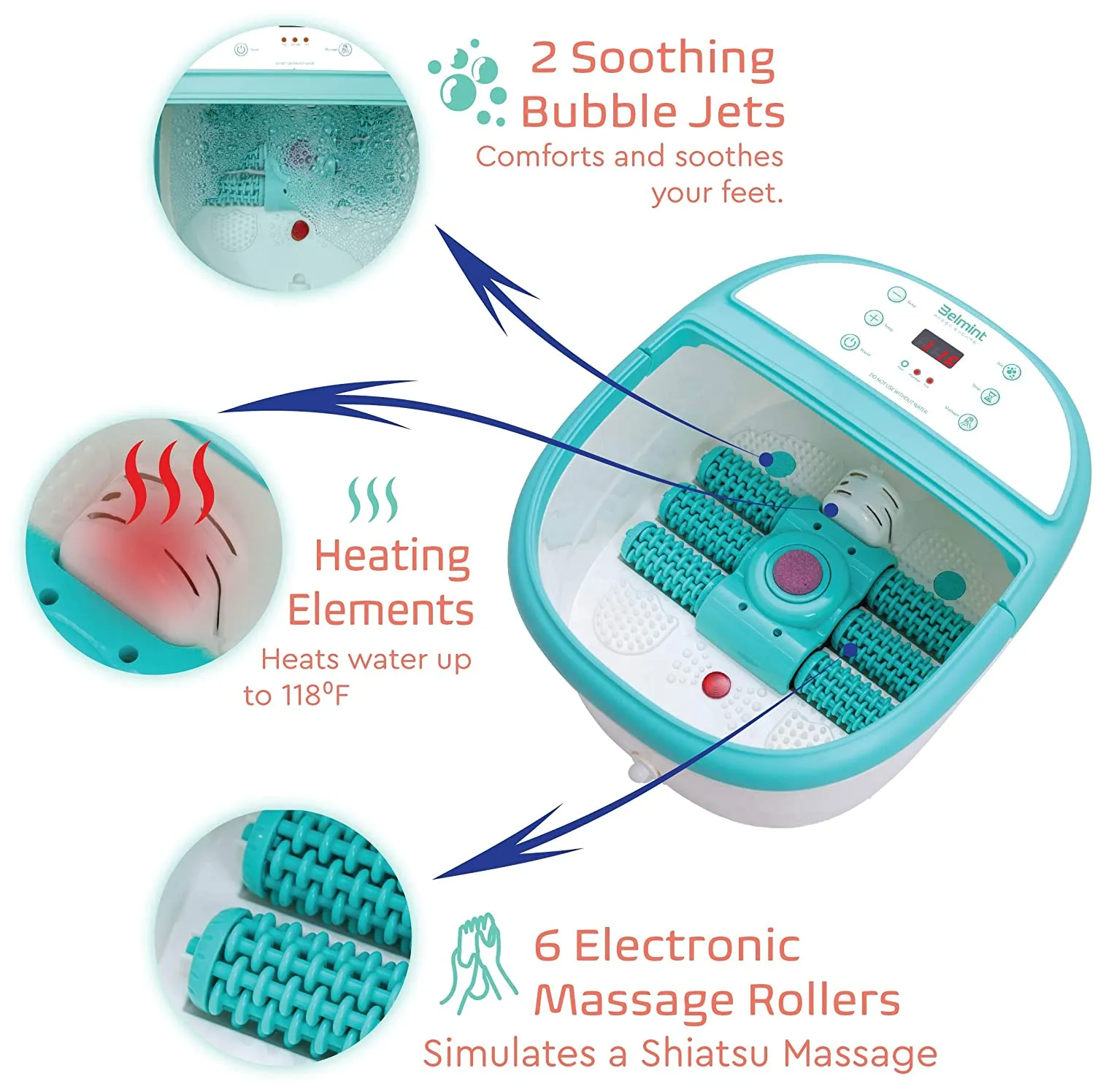 Deluxe Portable Foot Massager and Spa