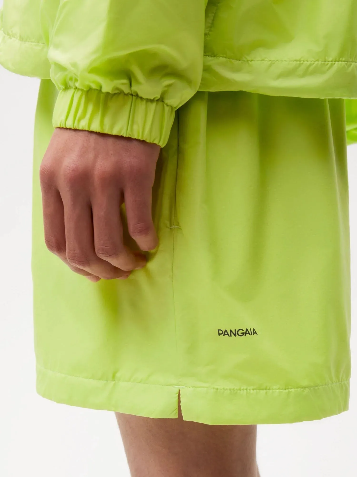 Enhanced Degradation Nylon Shorts—lime green