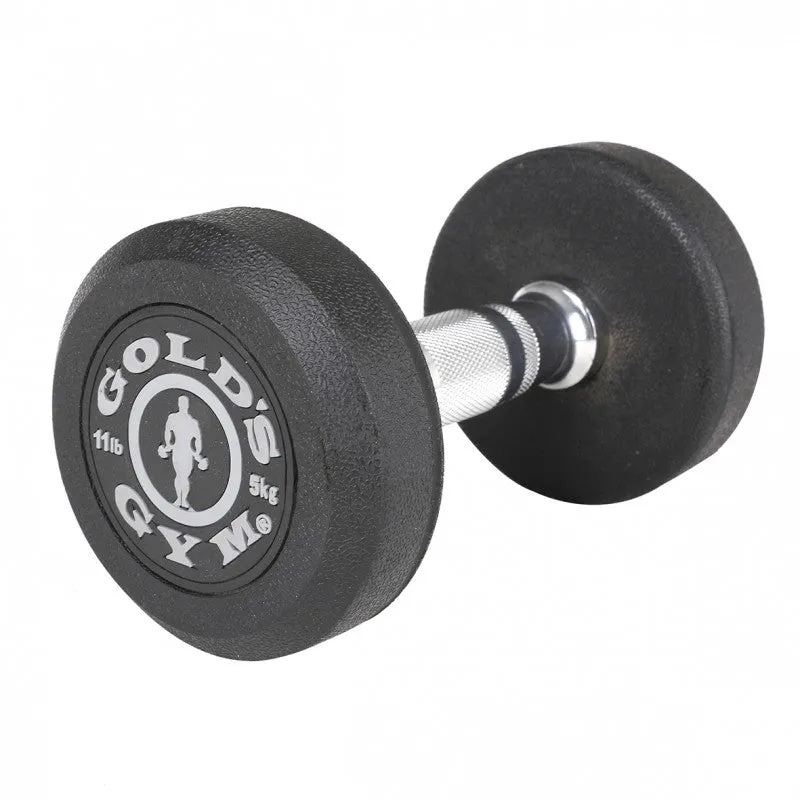 Gold's Gym 5kg Rubber Dumbbell Pair