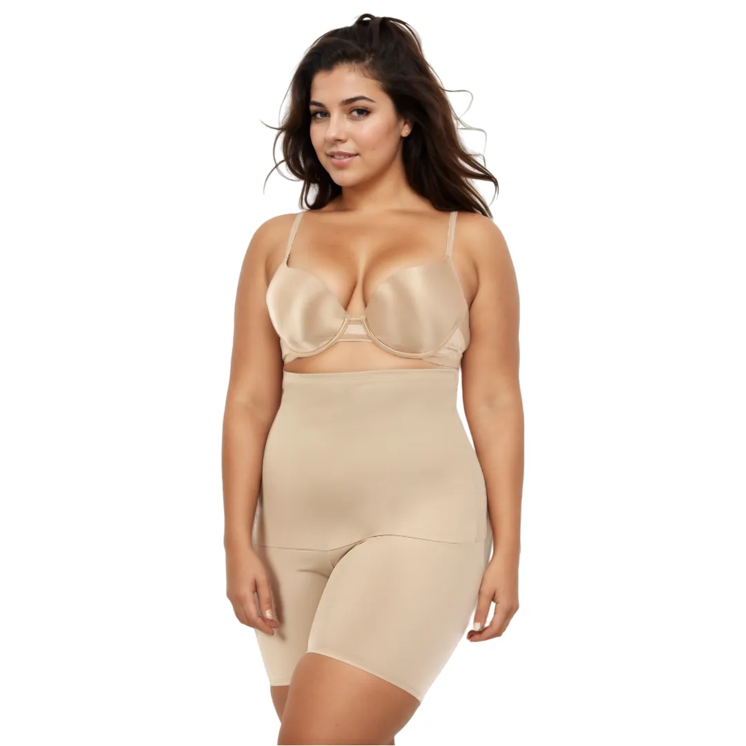 InstantFigure Hi-Waist Shorts Plus Size Shapewear WSH4171C