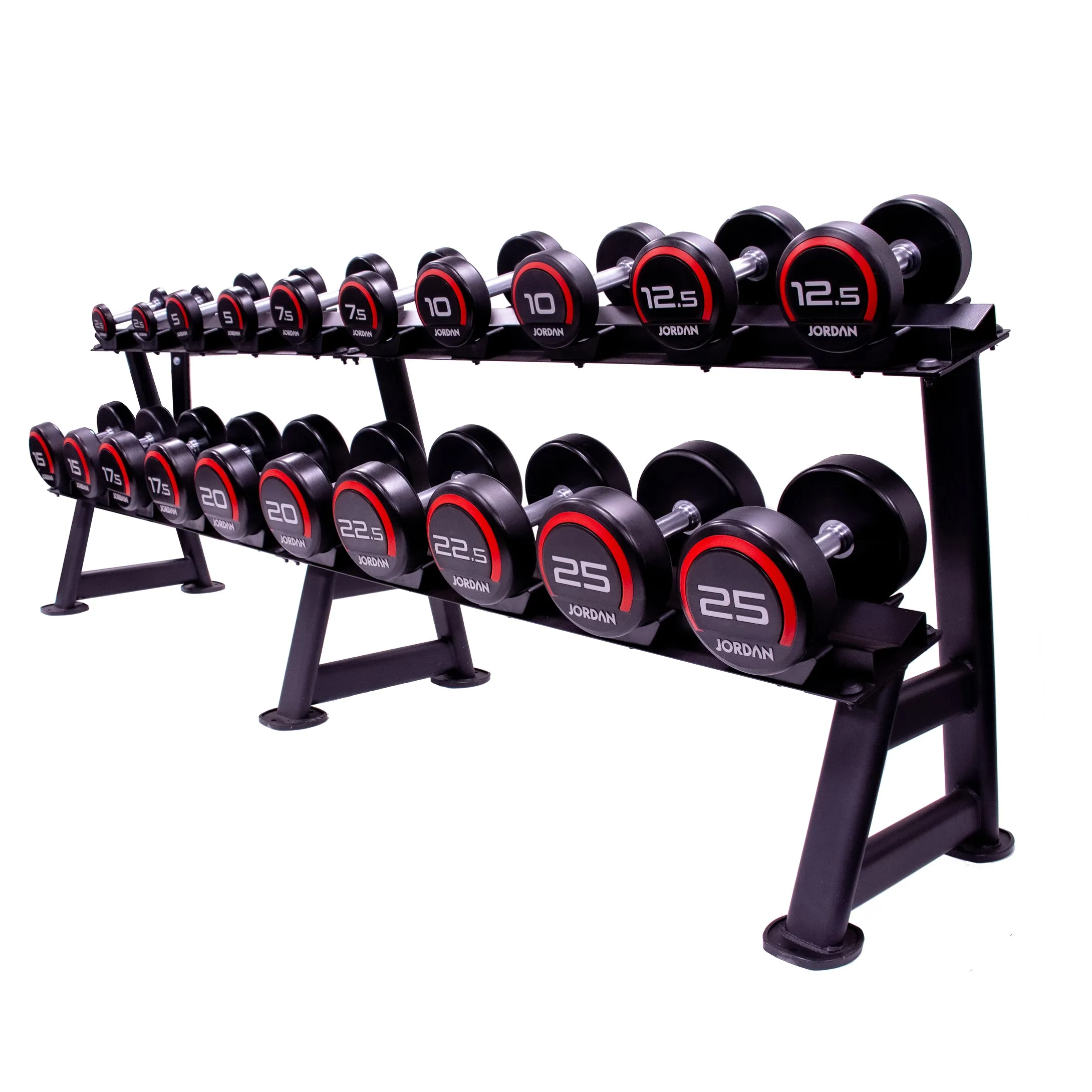 JORDAN Urethane Dumbbells - Up to 75kg (Red)