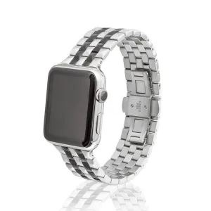 Juuk Brushed Two-Tone Black Locarno Apple Watch Band 42mm/ 45mm