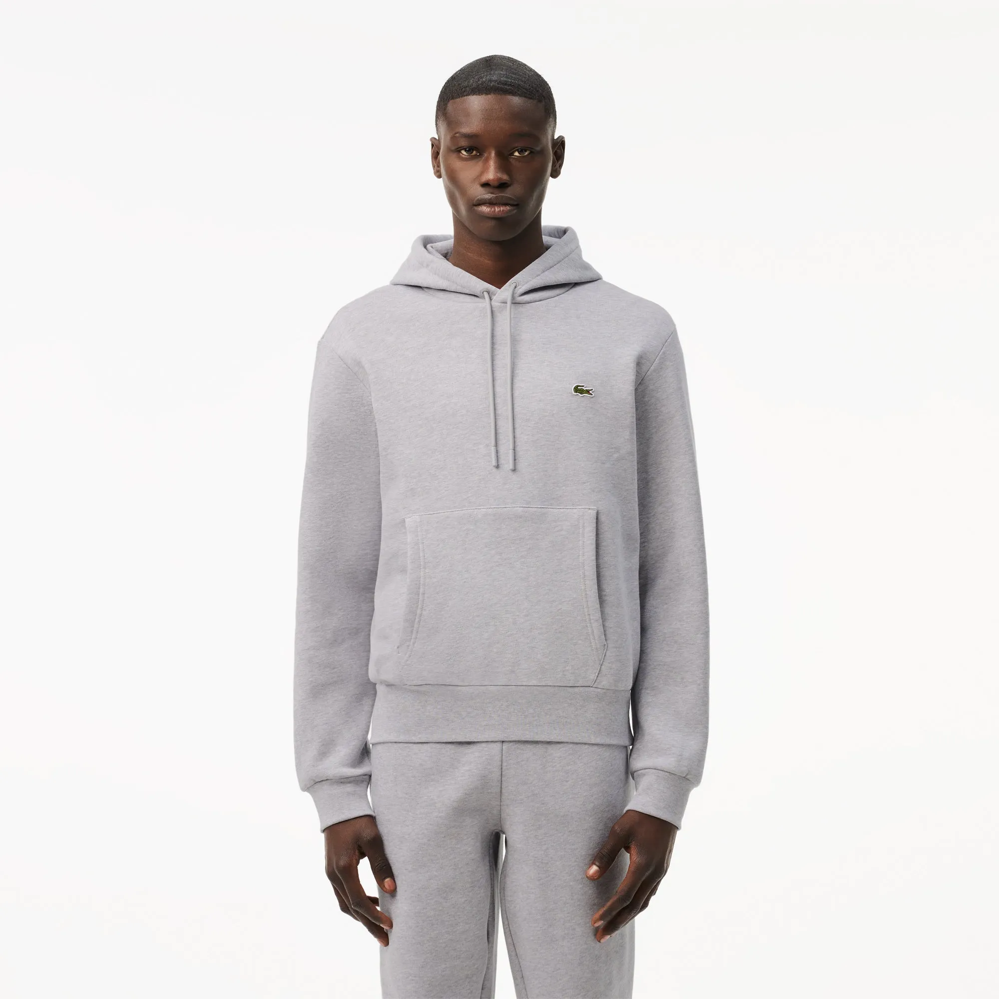 Lacoste Fleece Hoodie Grey