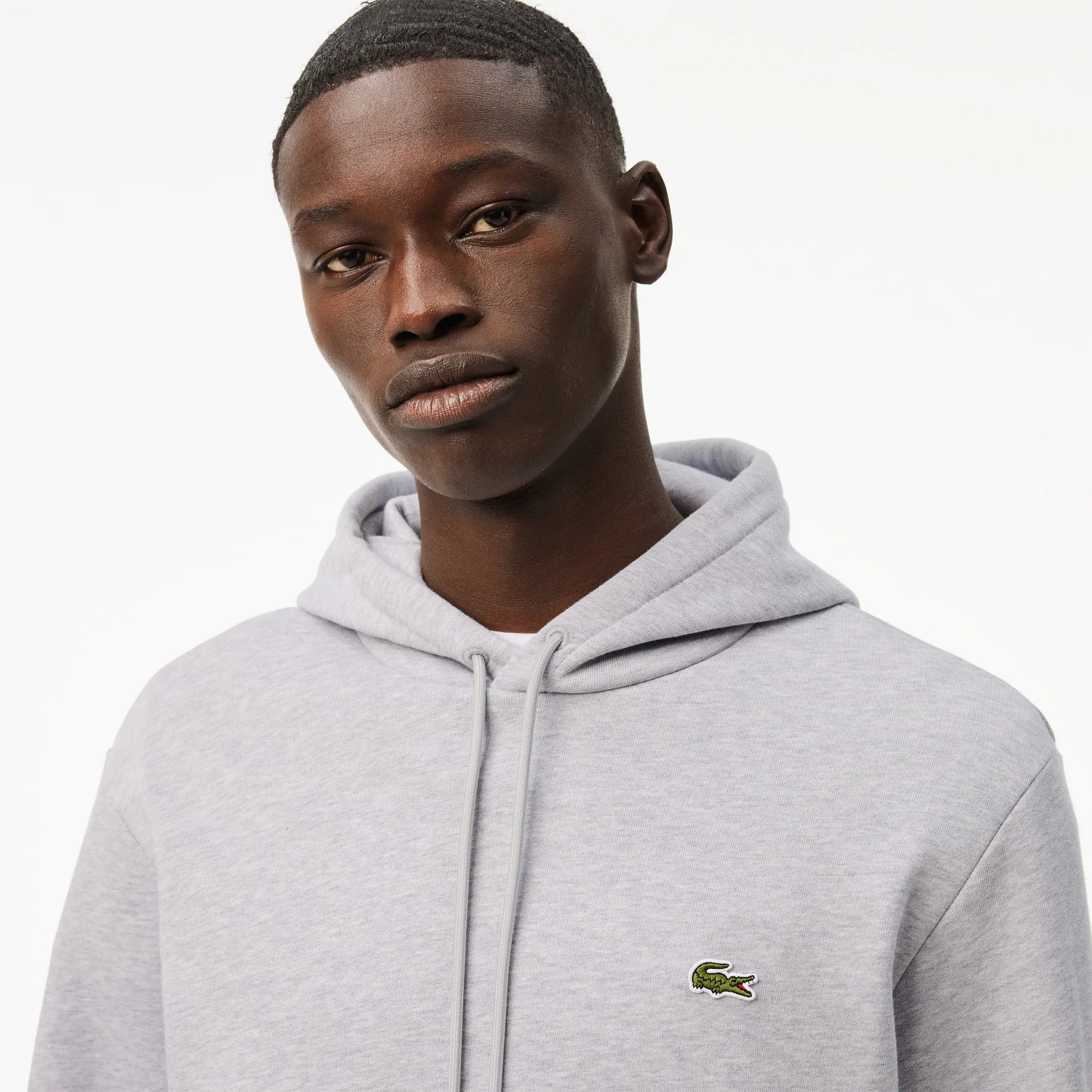 Lacoste Fleece Hoodie Grey