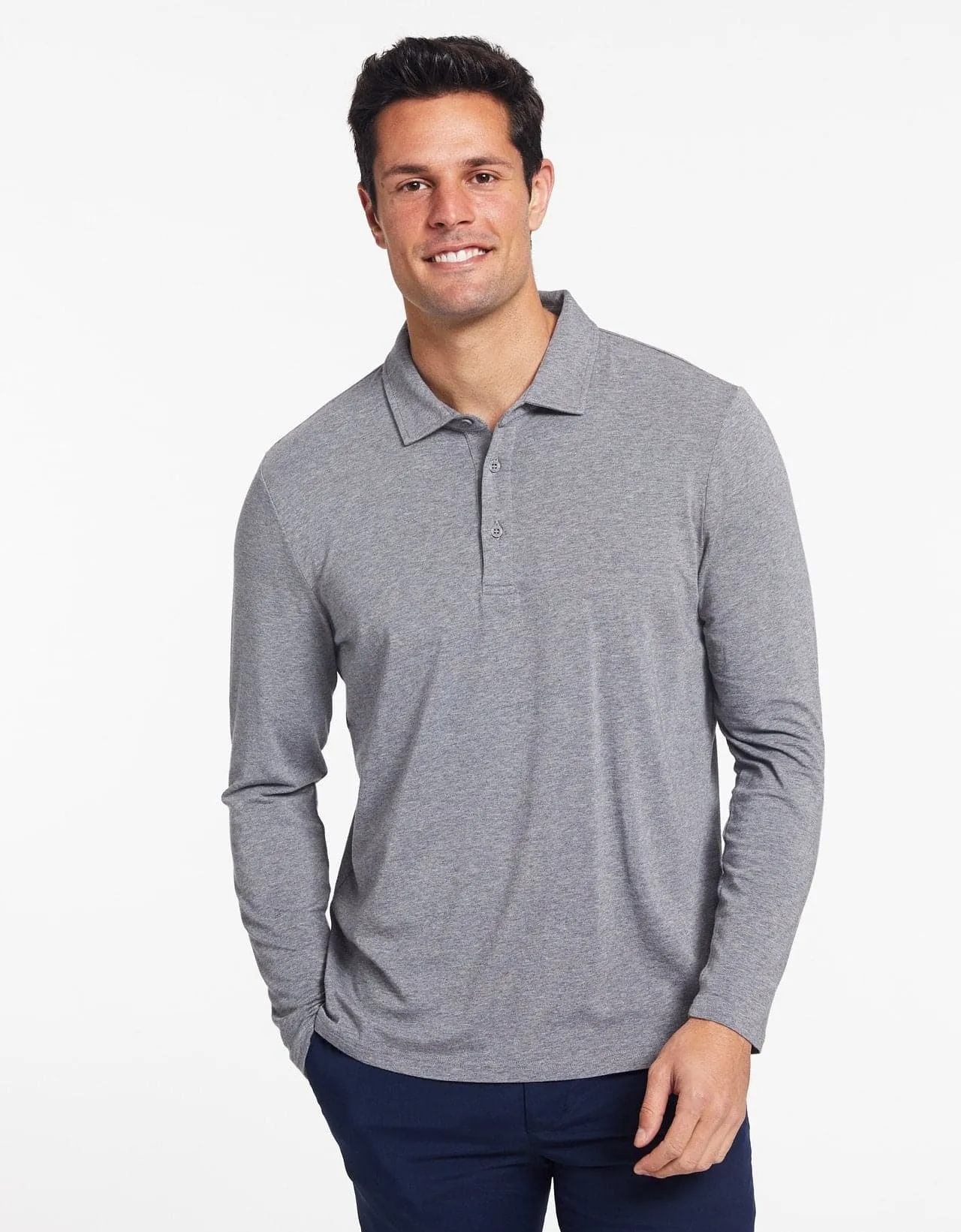 Long Sleeve Polo Shirt UPF 50  Sensitive Collection