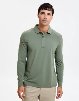 Long Sleeve Polo Shirt UPF 50  Sensitive Collection