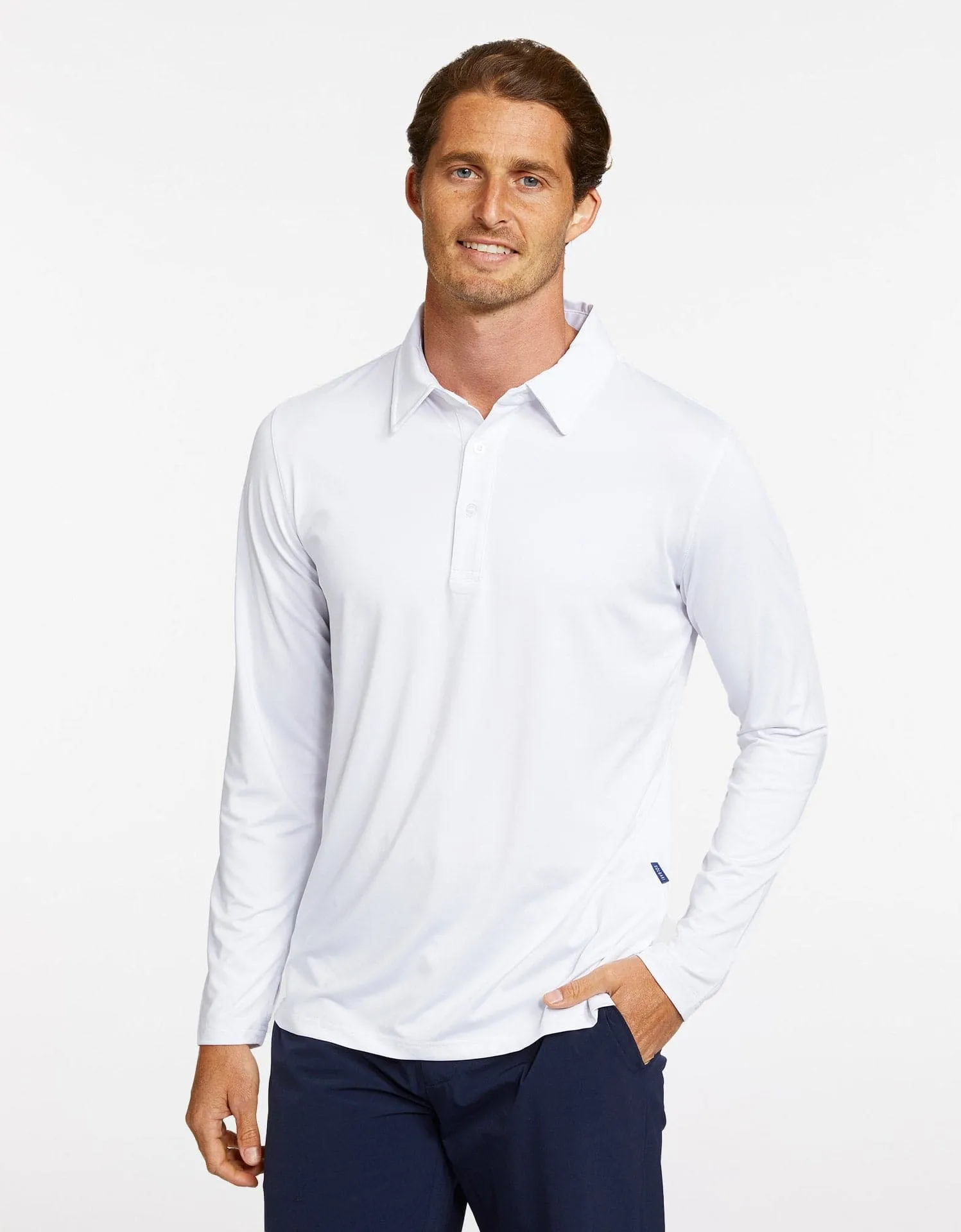 Long Sleeve Polo Shirt UPF 50  Sensitive Collection