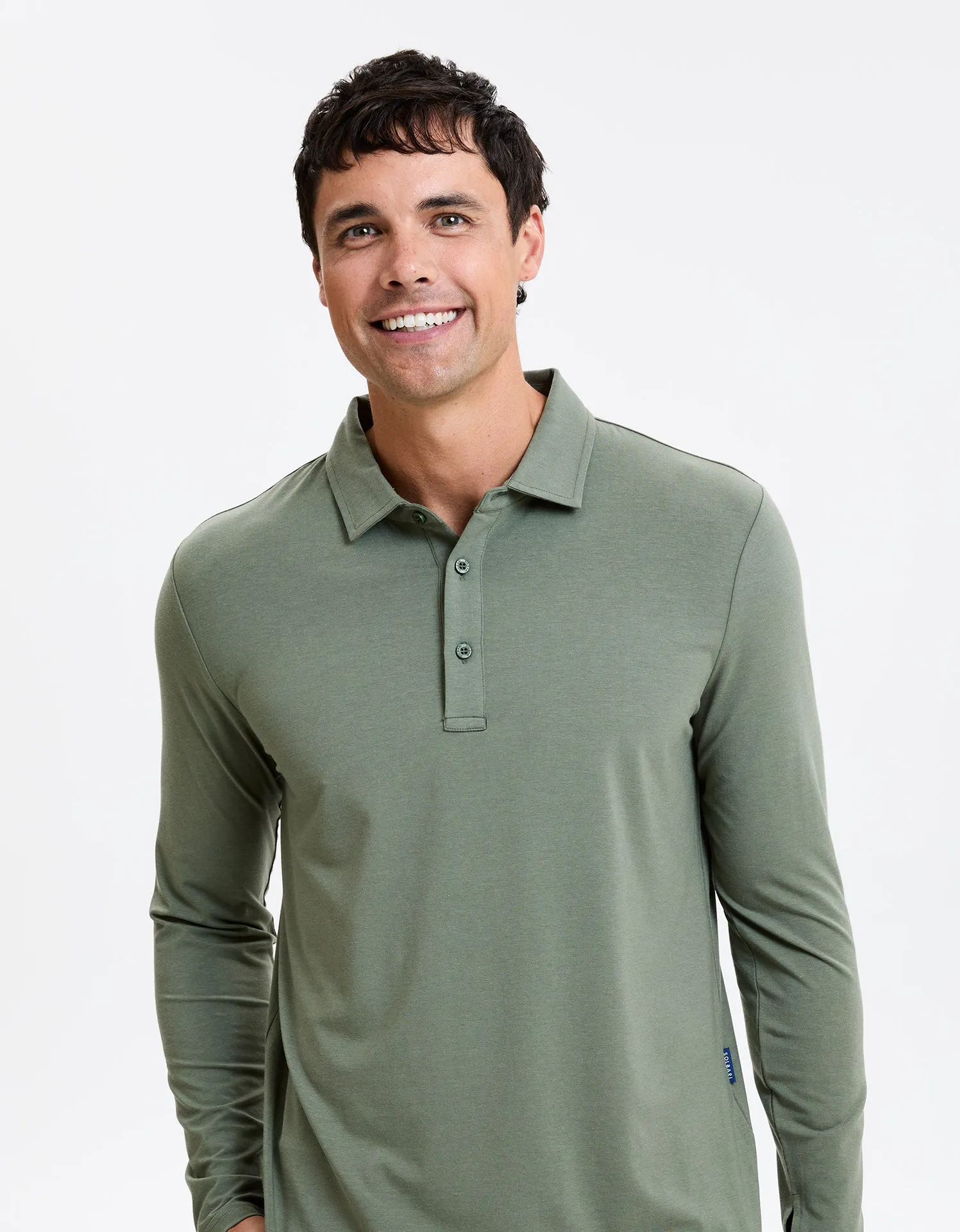 Long Sleeve Polo Shirt UPF 50  Sensitive Collection