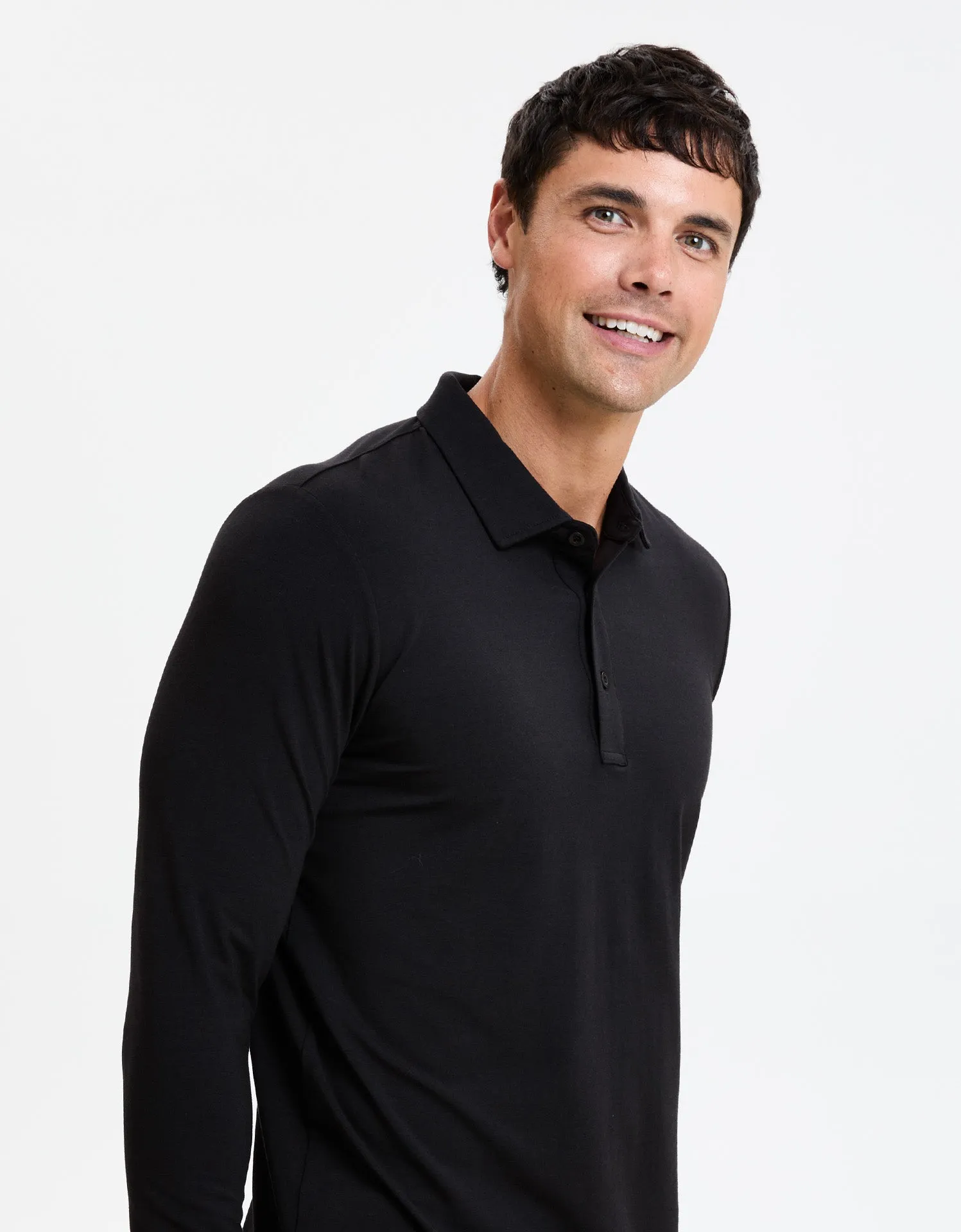 Long Sleeve Polo Shirt UPF 50  Sensitive Collection