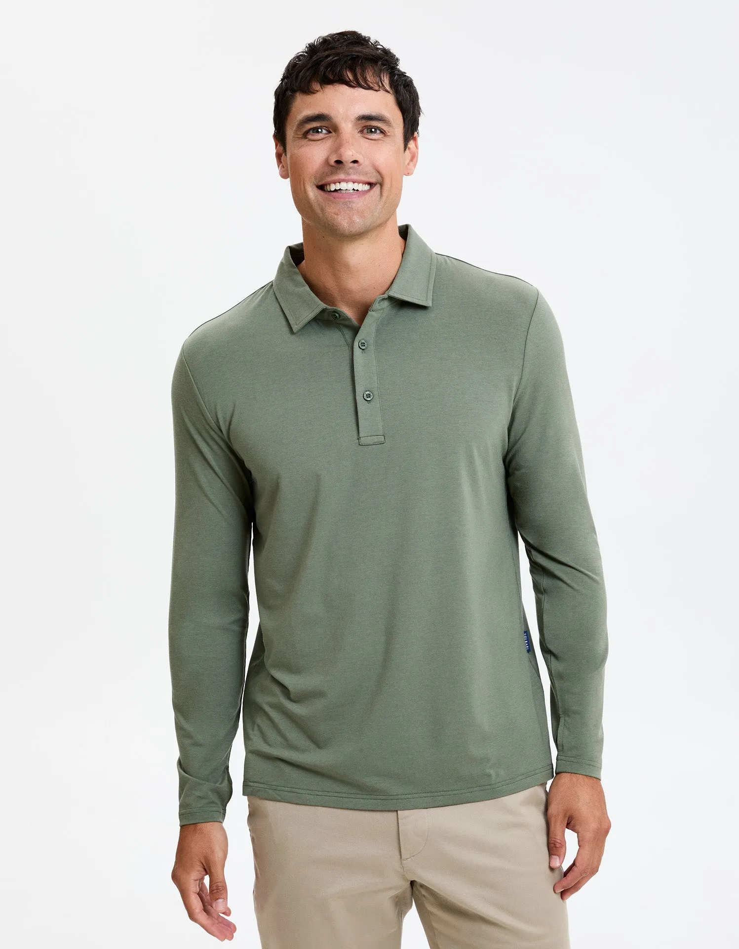 Long Sleeve Polo Shirt UPF 50  Sensitive Collection