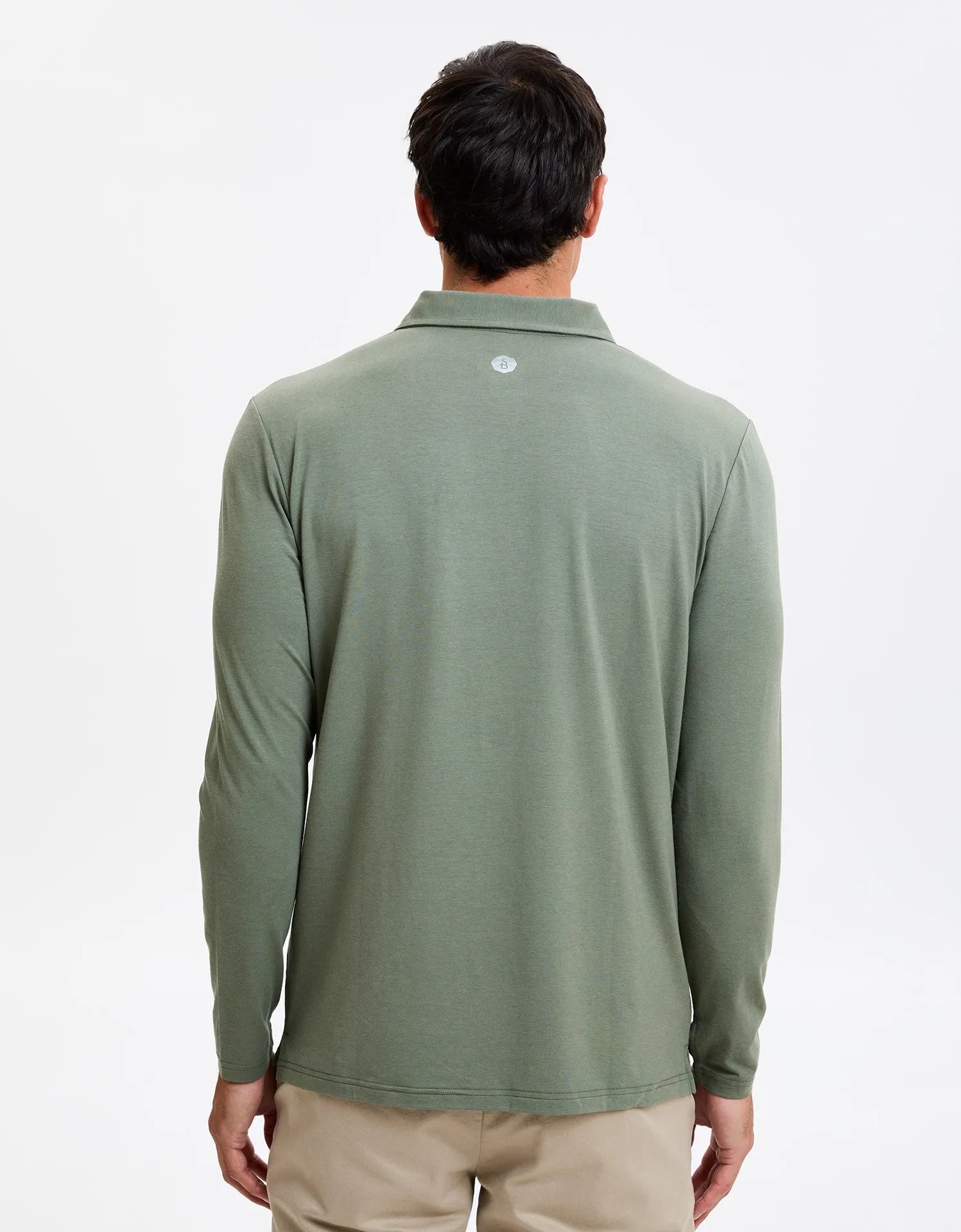 Long Sleeve Polo Shirt UPF 50  Sensitive Collection