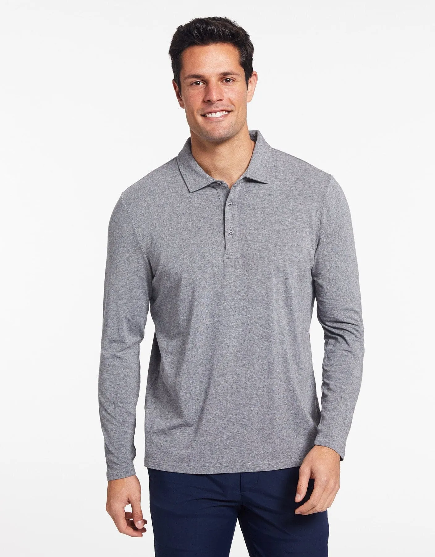 Long Sleeve Polo Shirt UPF 50  Sensitive Collection