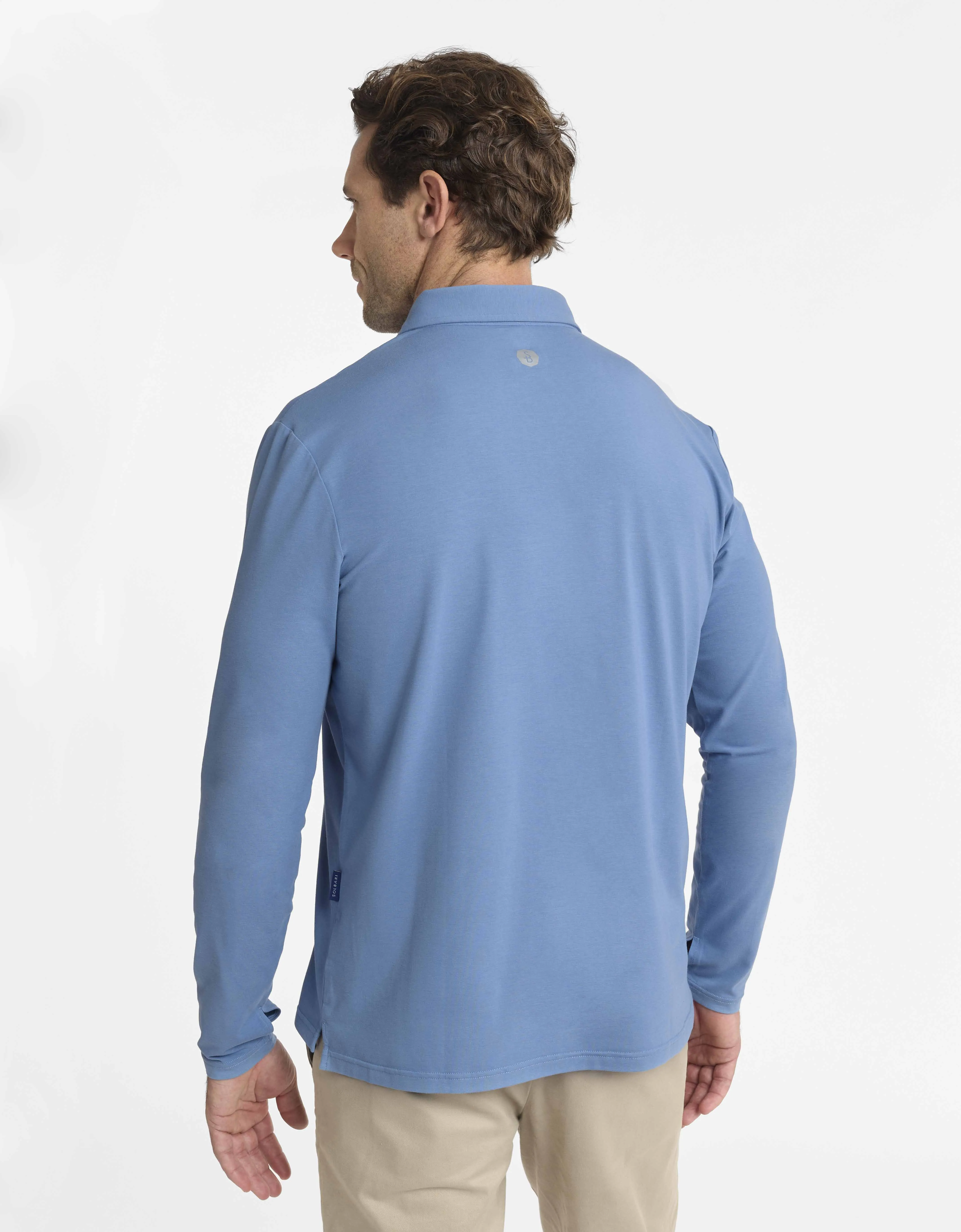 Long Sleeve Polo Shirt UPF 50  Sensitive Collection