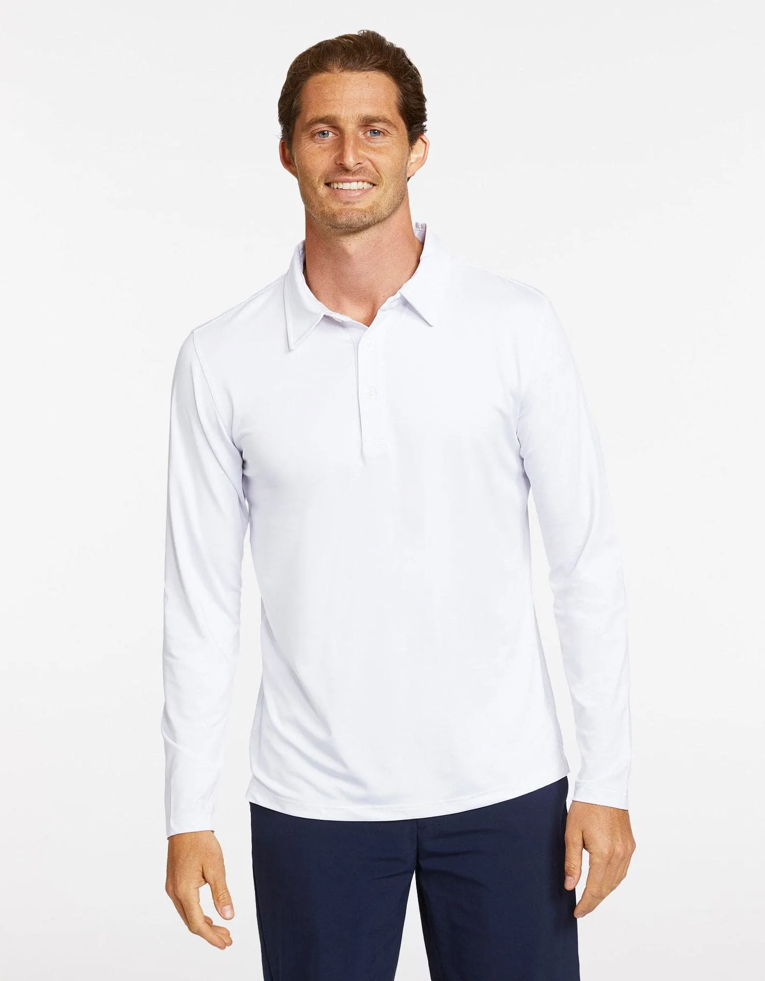 Long Sleeve Polo Shirt UPF 50  Sensitive Collection