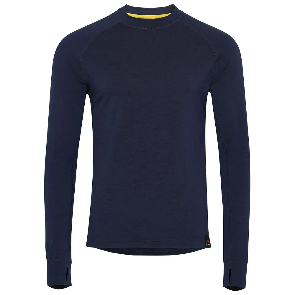 Mens 160 Merino Active Long Sleeve Crew (Navy)