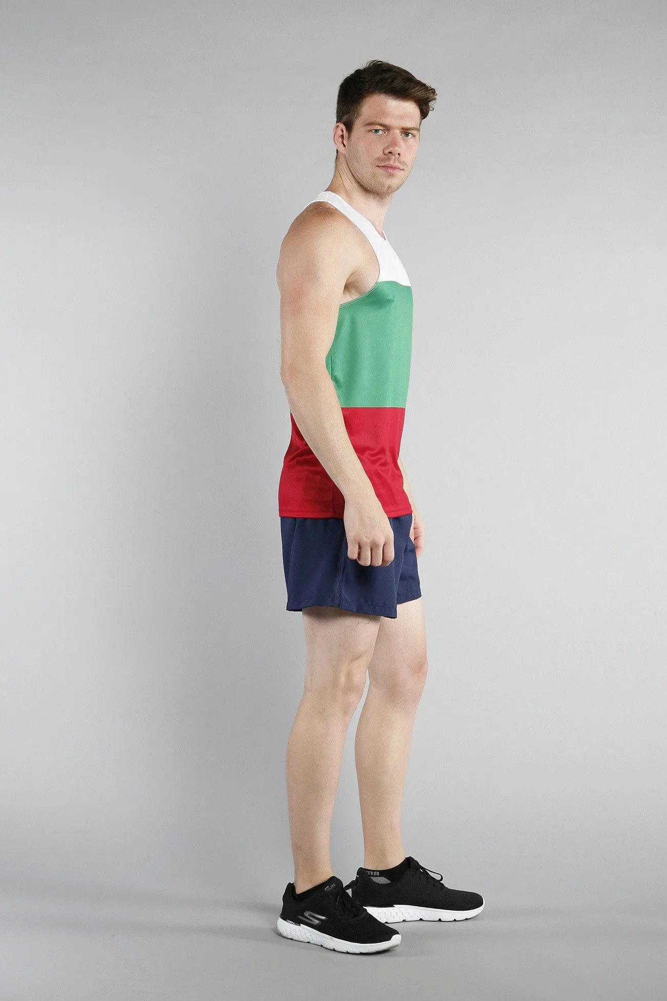 Men's Competitor Lite Printed Singlet [A-B] - Bulgaria