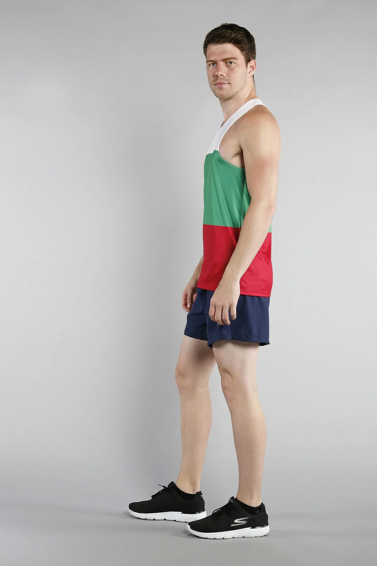 Men's Competitor Lite Printed Singlet [A-B] - Bulgaria