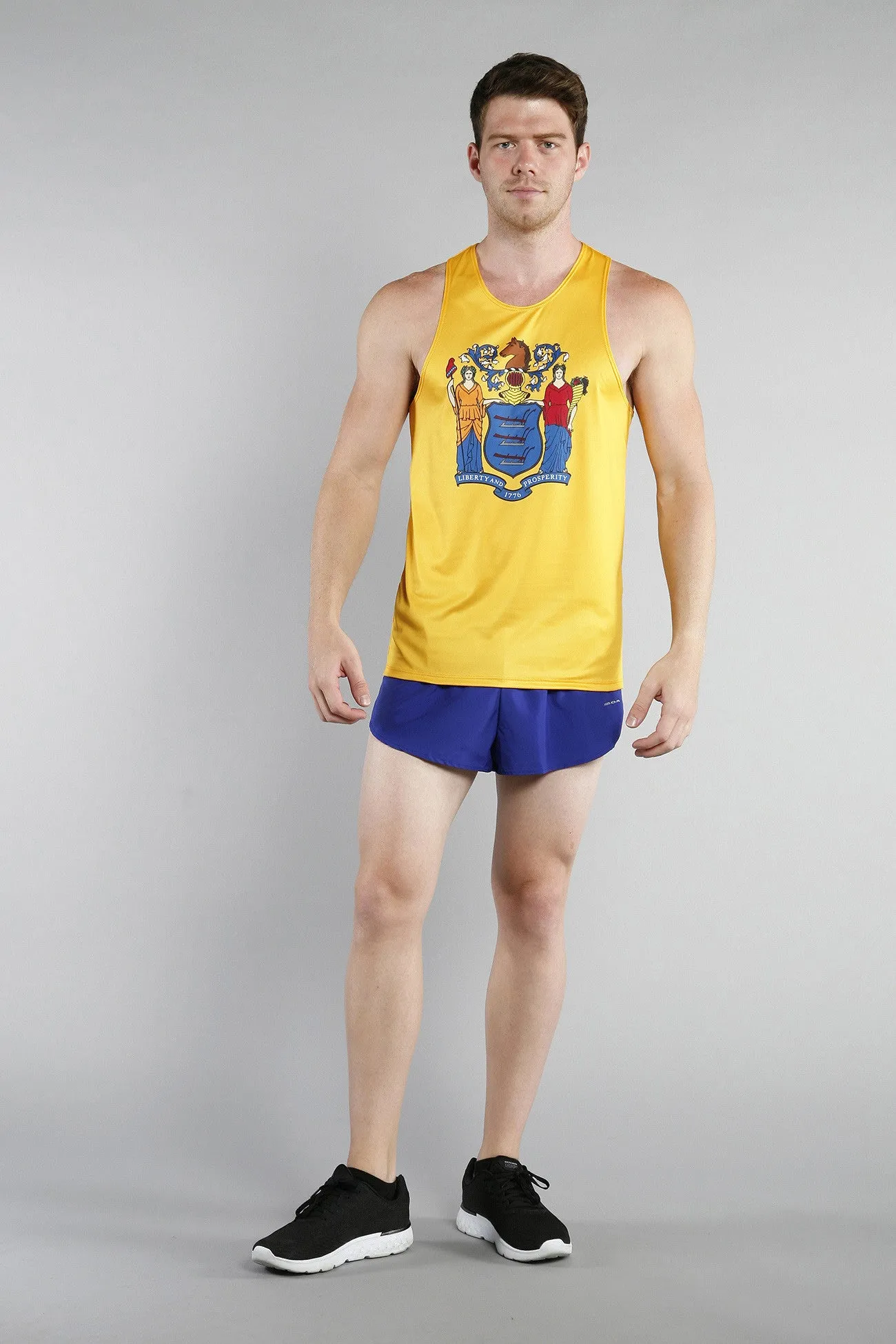 Men's Competitor Lite Printed Singlet [N] - New Jersey