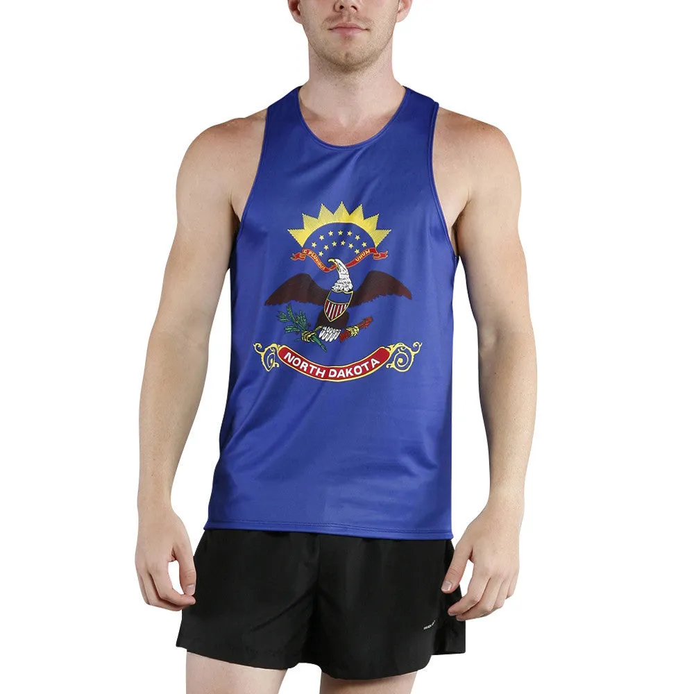 Men's Competitor Lite Printed Singlet [N] - North Dakota