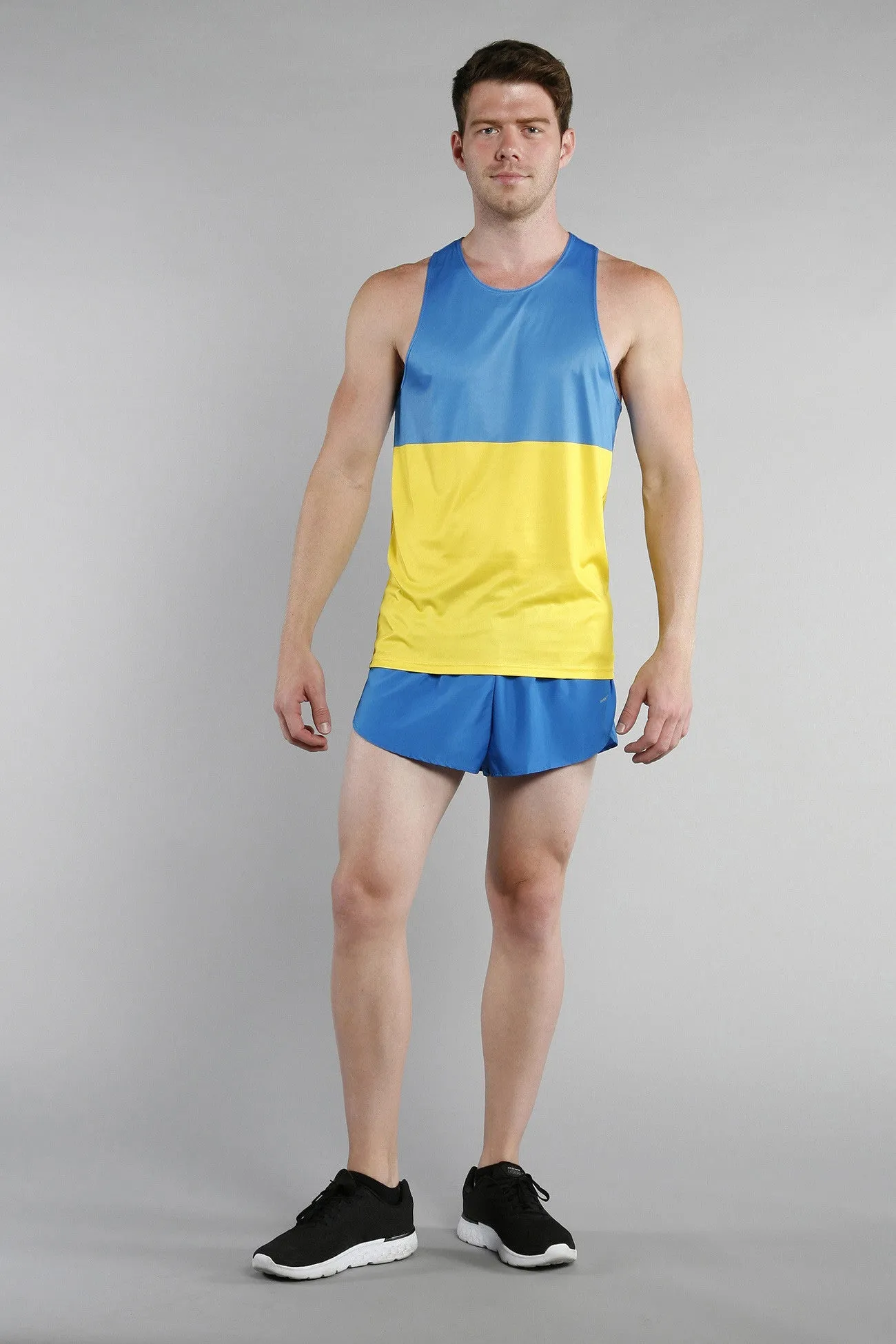 Men's Competitor Lite Printed Singlet [U-Z] - Ukraine