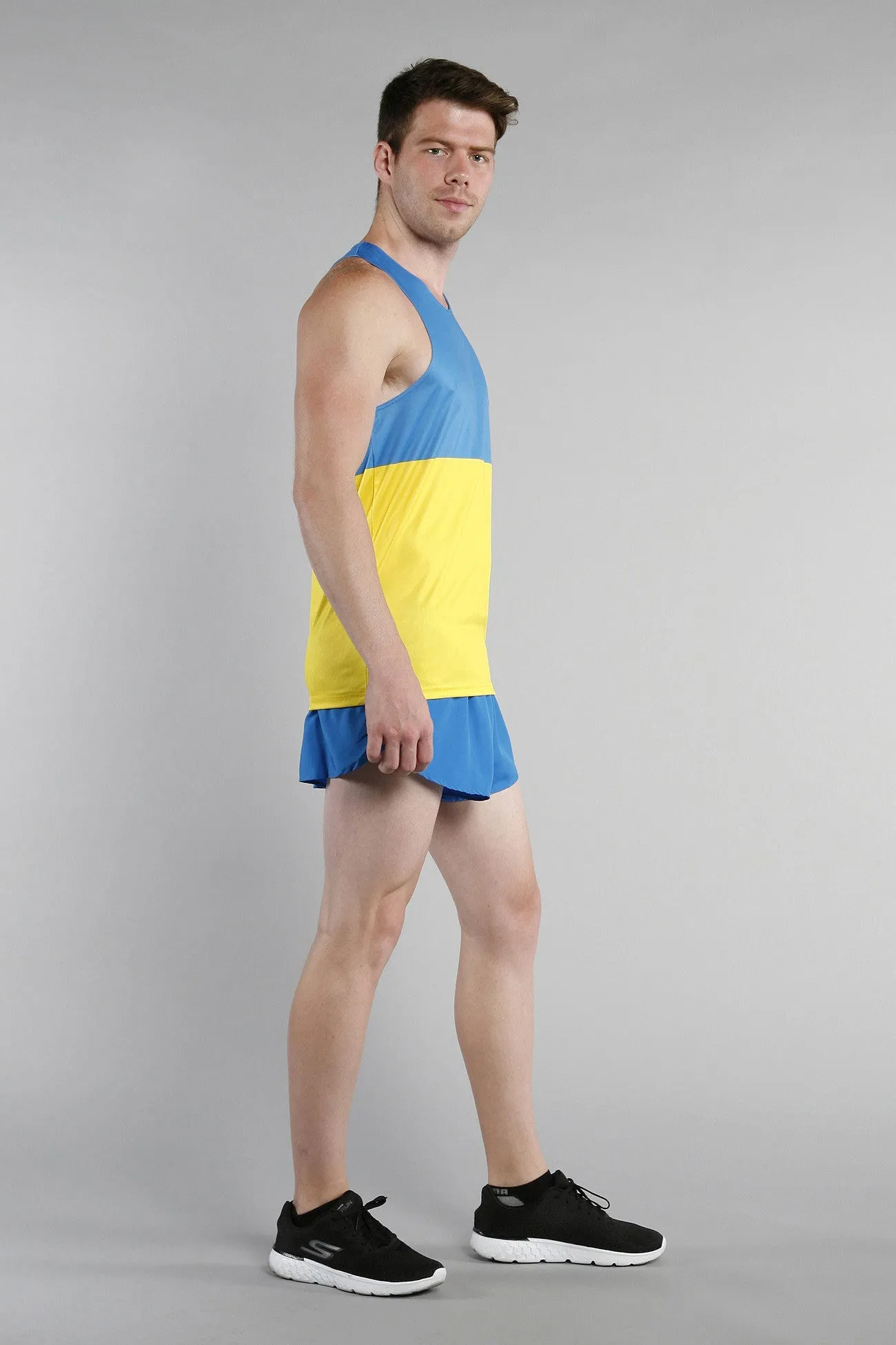 Men's Competitor Lite Printed Singlet [U-Z] - Ukraine