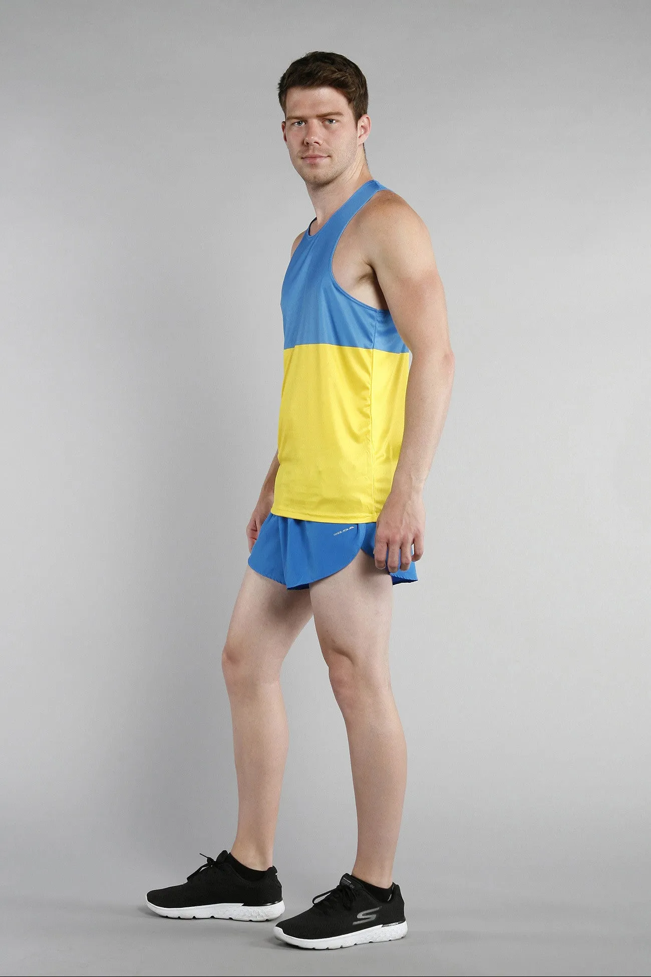 Men's Competitor Lite Printed Singlet [U-Z] - Ukraine