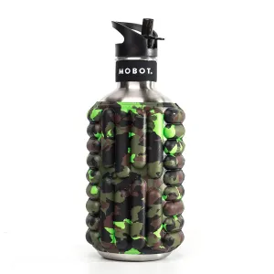 Mobot Big Bertha 1.2L Foam Roller Water Bottle-Camo Green