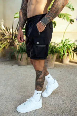 Raptor Cargo Shorts - Black