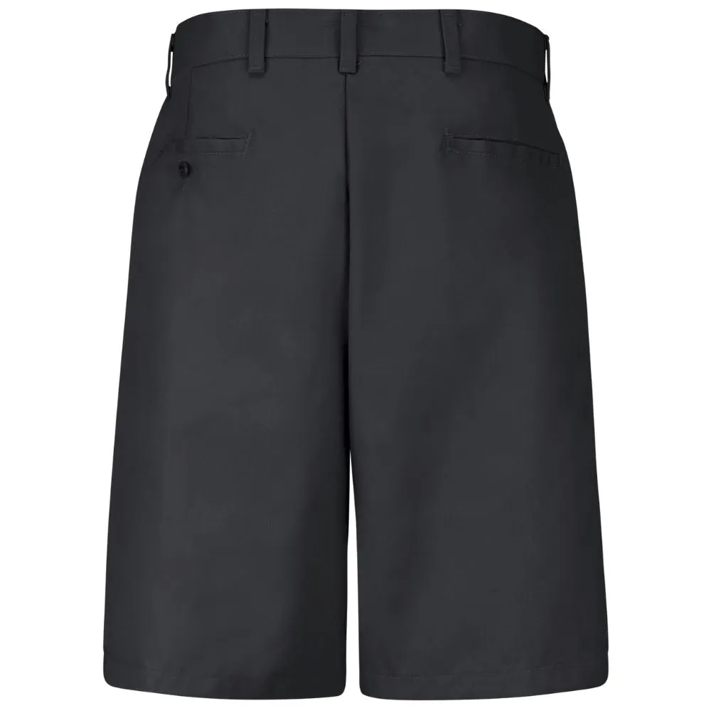 Red Kap Men's Plain Front Work Shorts PT26BK - Black