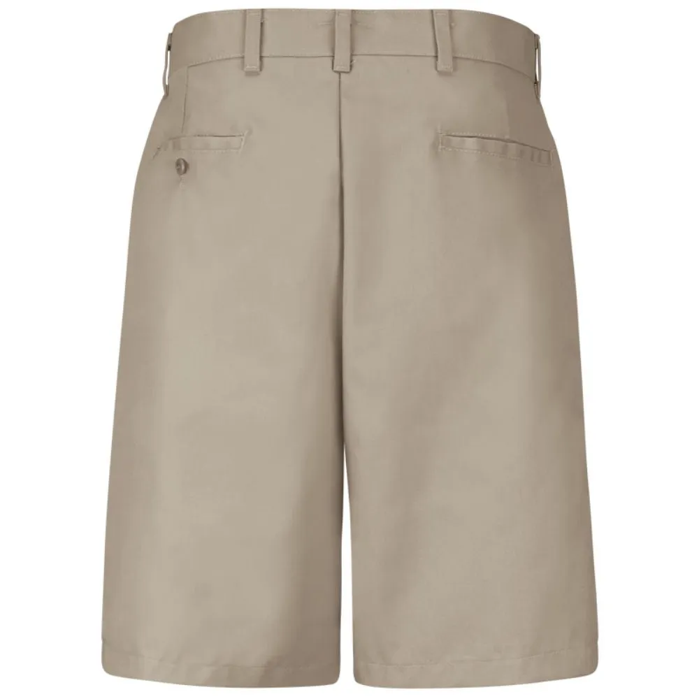 Red Kap Men's Plain Front Work Shorts PT26TN - Tan