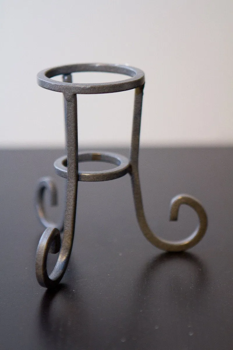 Scrolled Leg Wrought Iron Stand