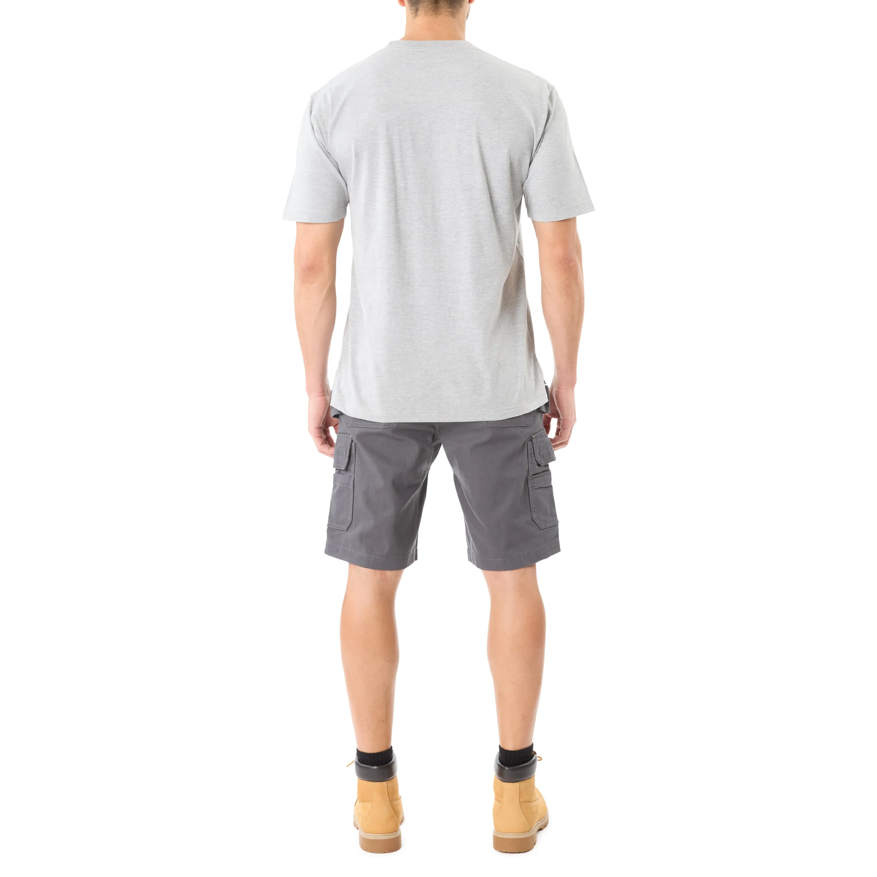 SHORT SLEEVE EXTENDED-TAIL POCKET GUSSET TEE