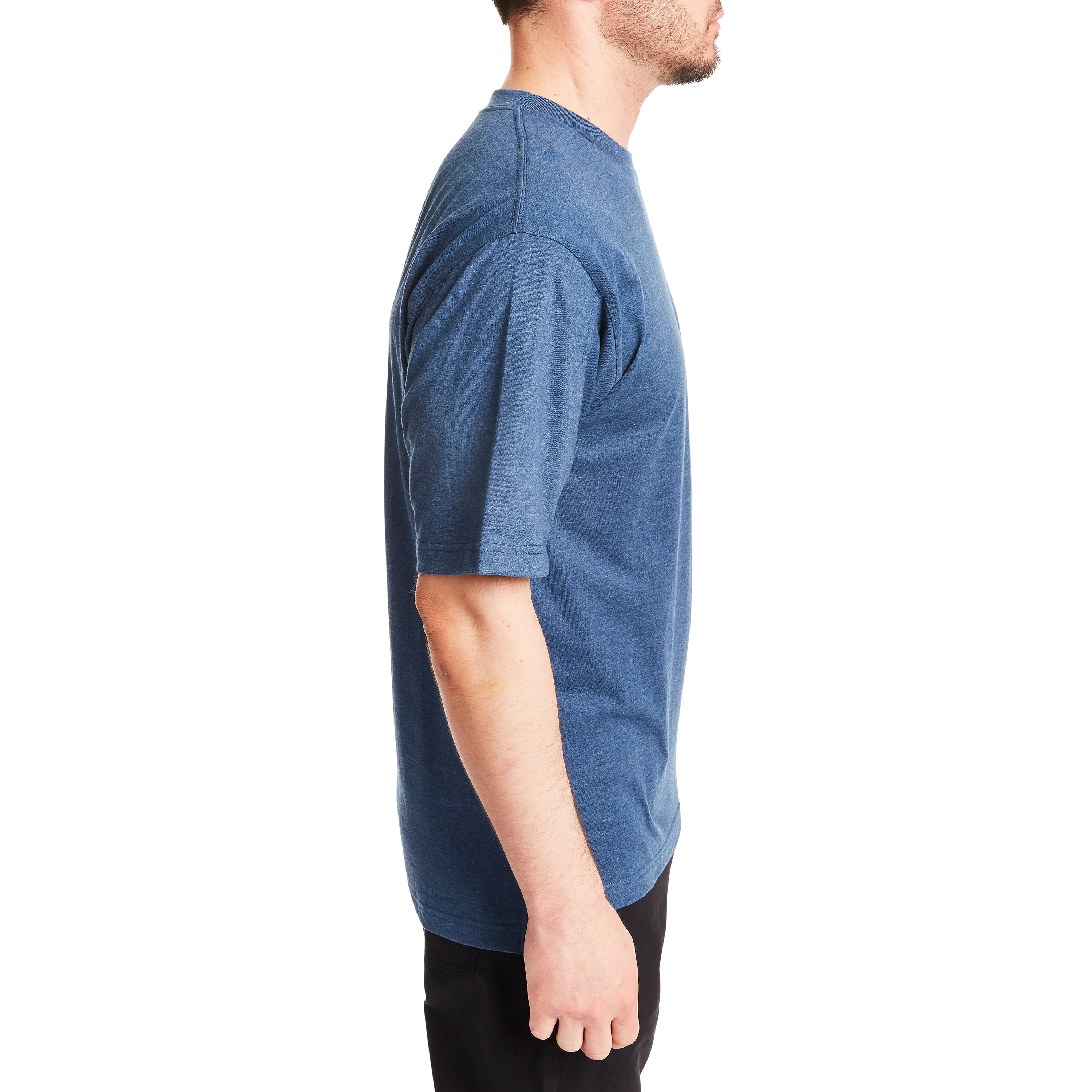 SHORT SLEEVE EXTENDED-TAIL POCKET GUSSET TEE