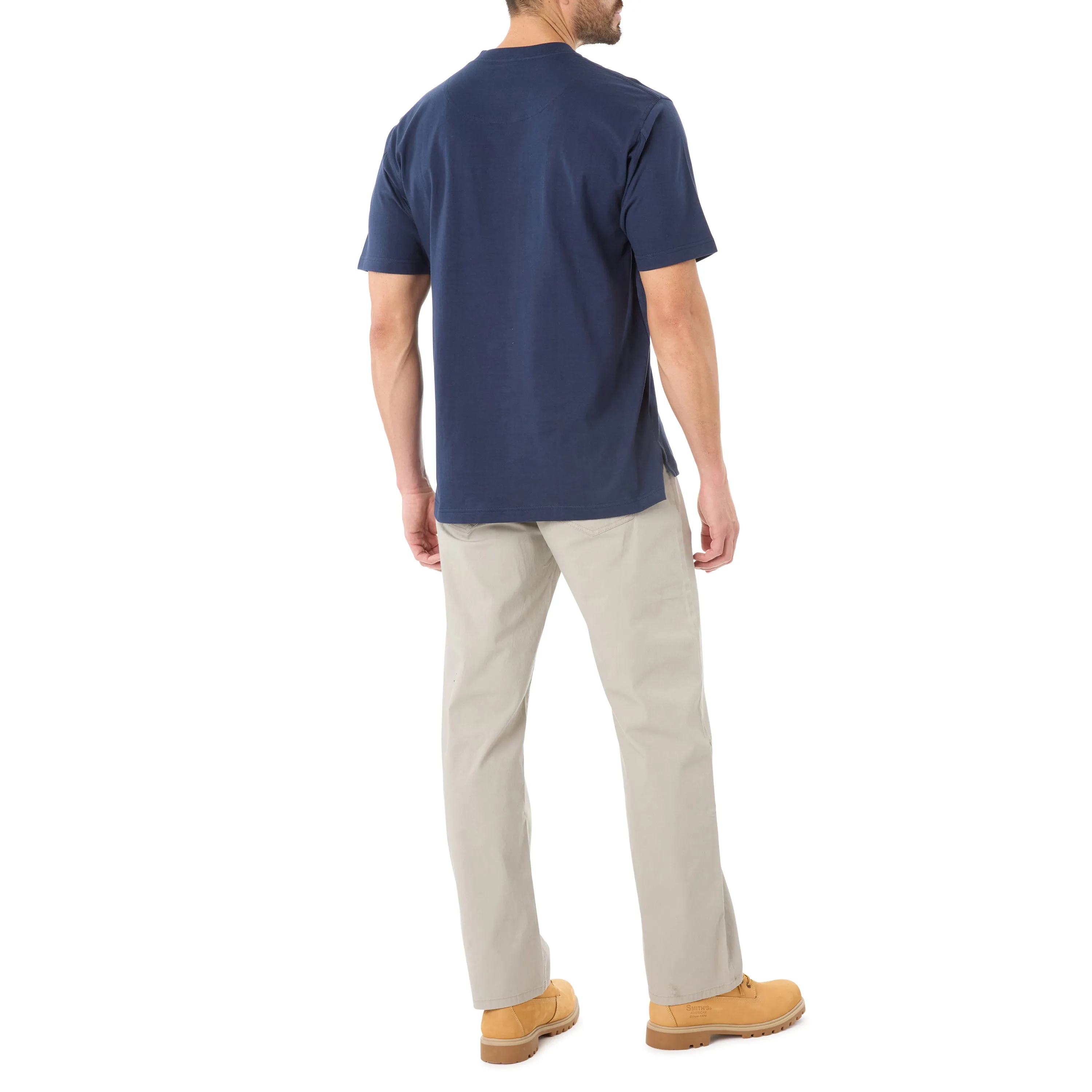 SHORT SLEEVE EXTENDED-TAIL POCKET GUSSET TEE